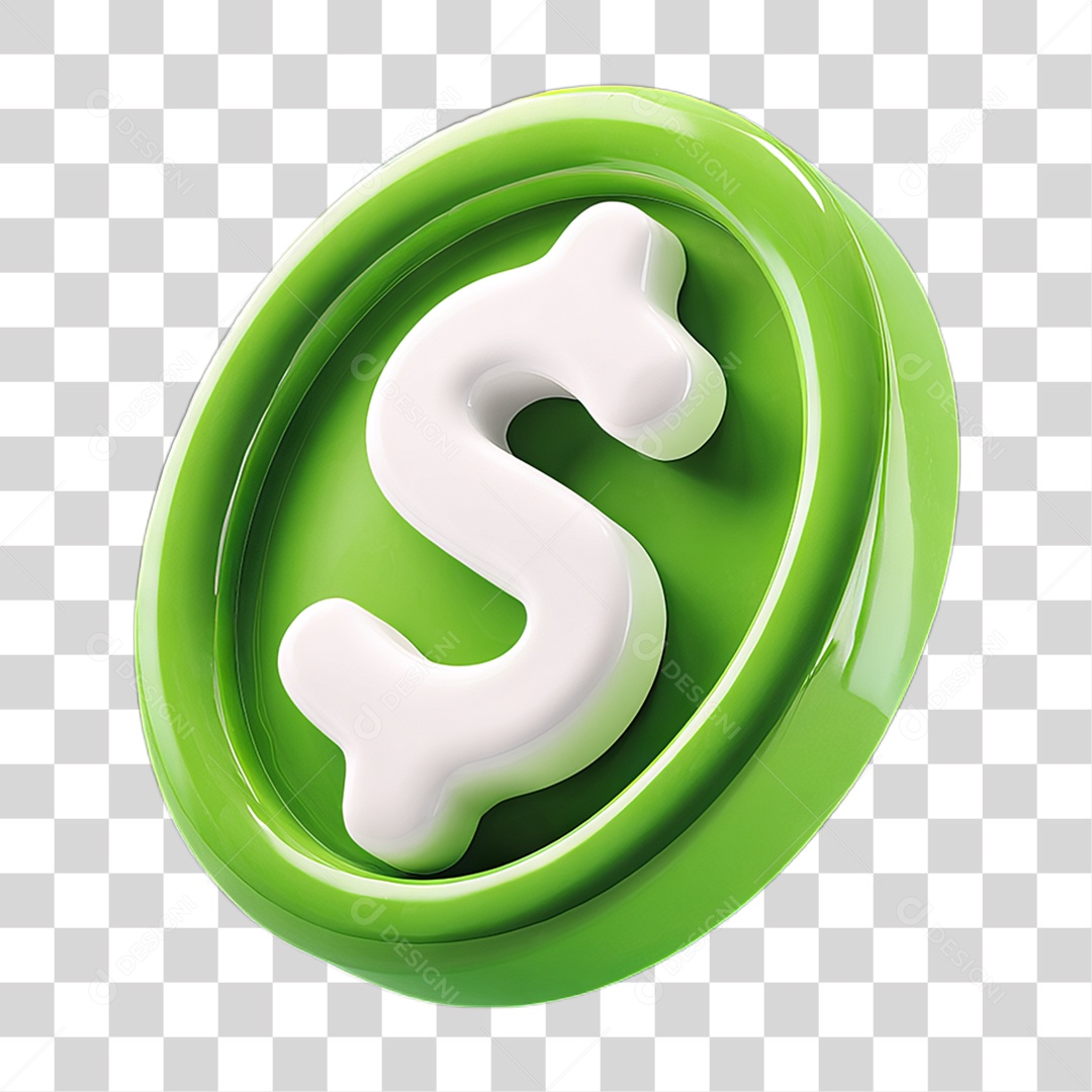 Ícone Símbolo Cifrão Dinheiro PNG Transparente