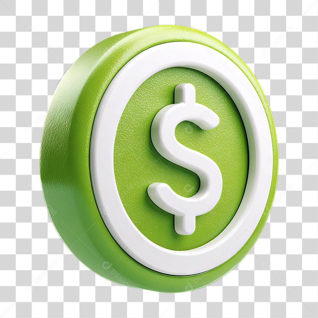 Ícone Símbolo Cifrão Dinheiro PNG Transparente