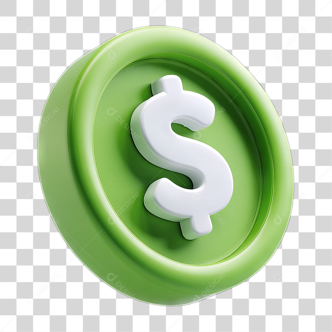 Ícone Símbolo Cifrão Dinheiro PNG Transparente