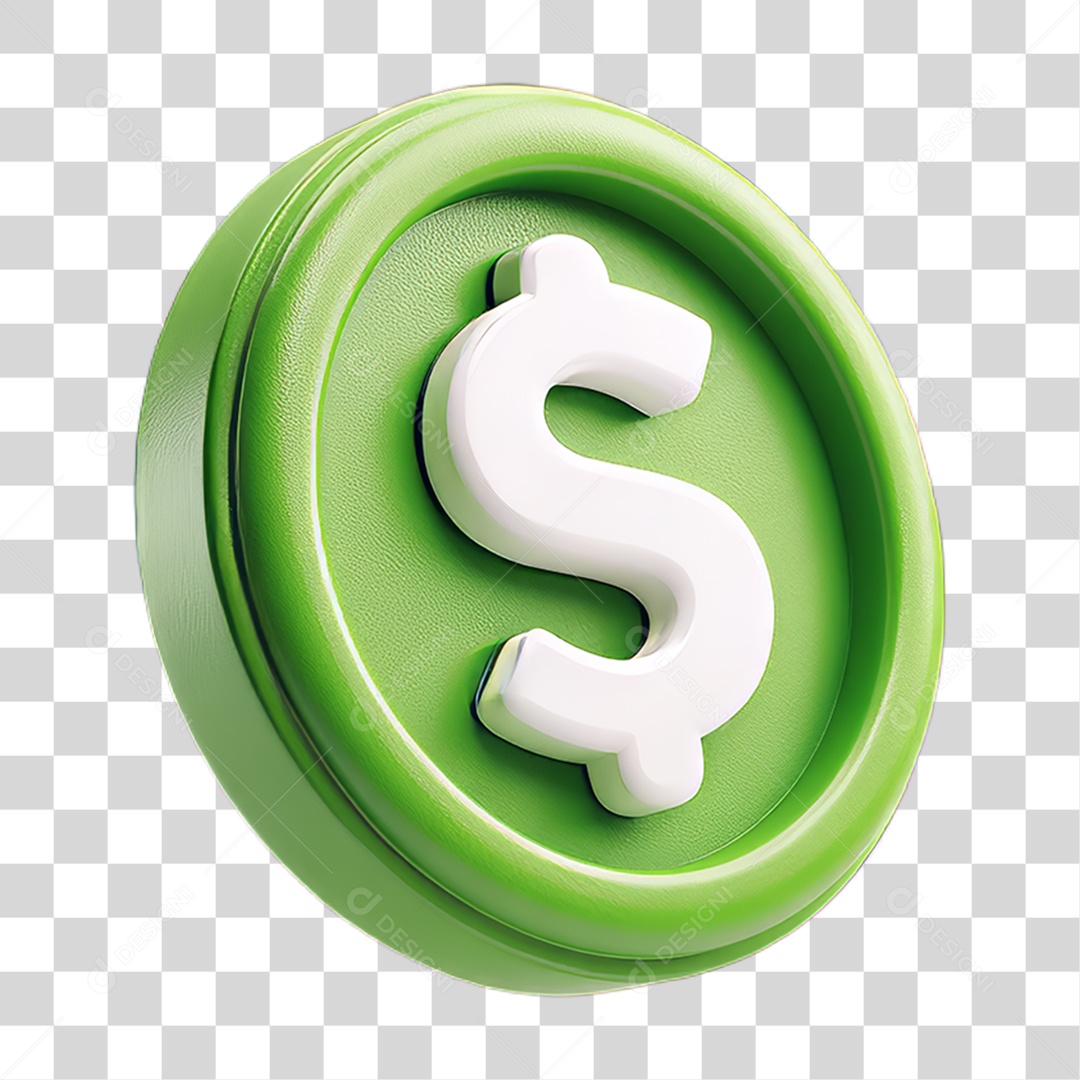 Ícone Símbolo Cifrão Dinheiro PNG Transparente