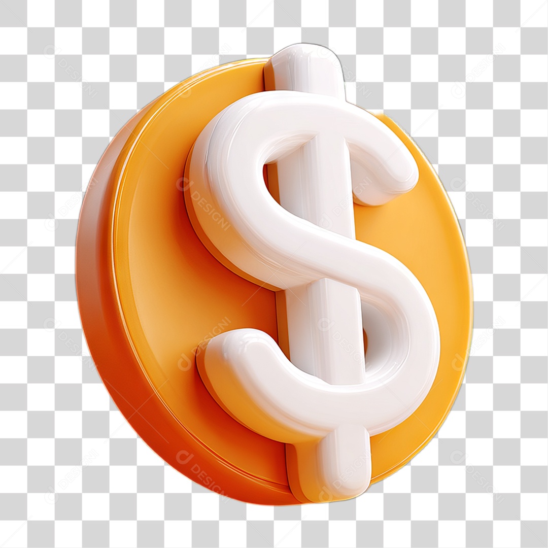 Ícone Símbolo Cifrão Dinheiro PNG Transparente