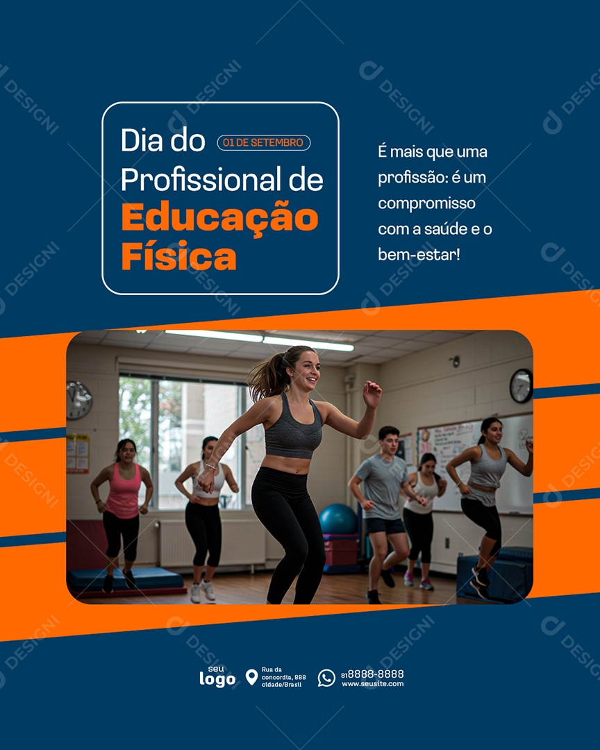 Post Dia do Profissional de Educação Física é Mais que uma Profissão Social Media PSD Editável