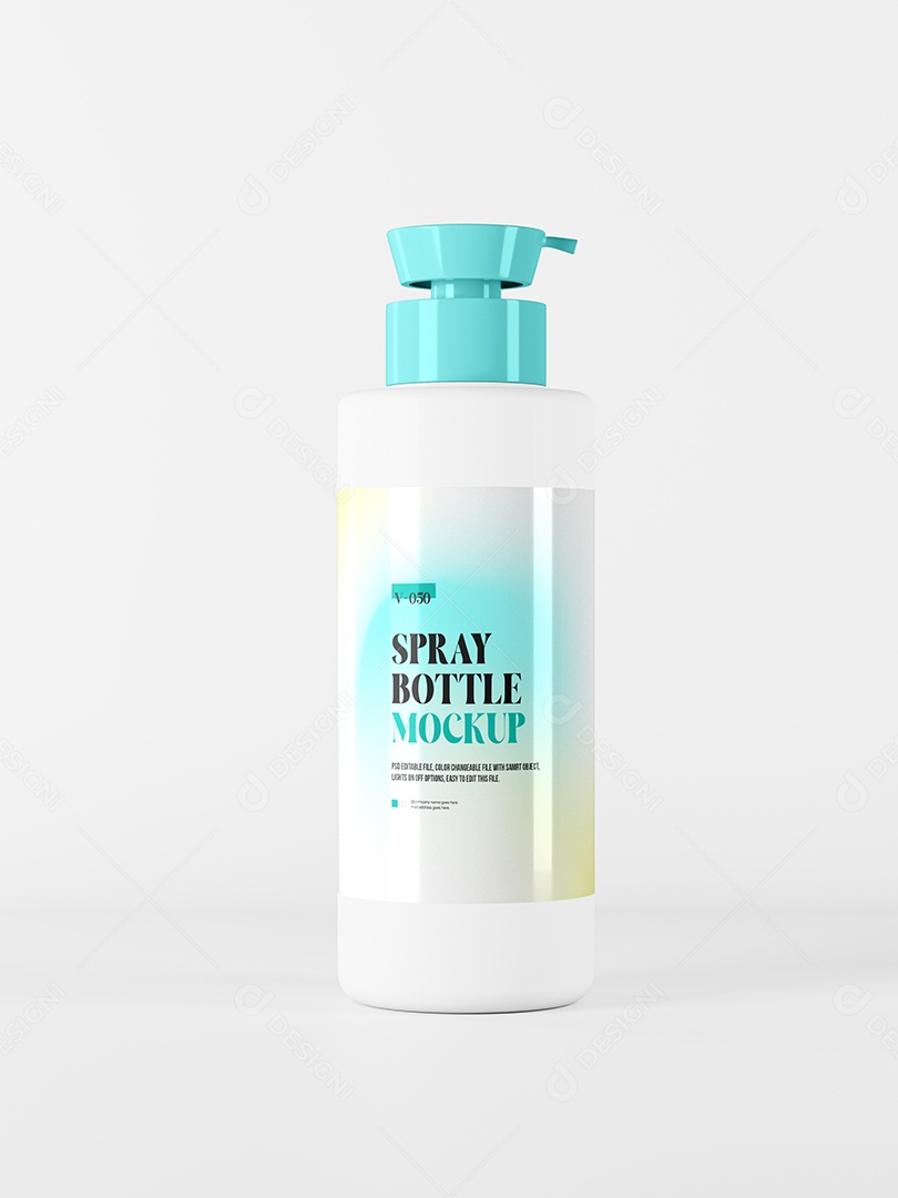 Litro de Vidro Mockup PSD Editável