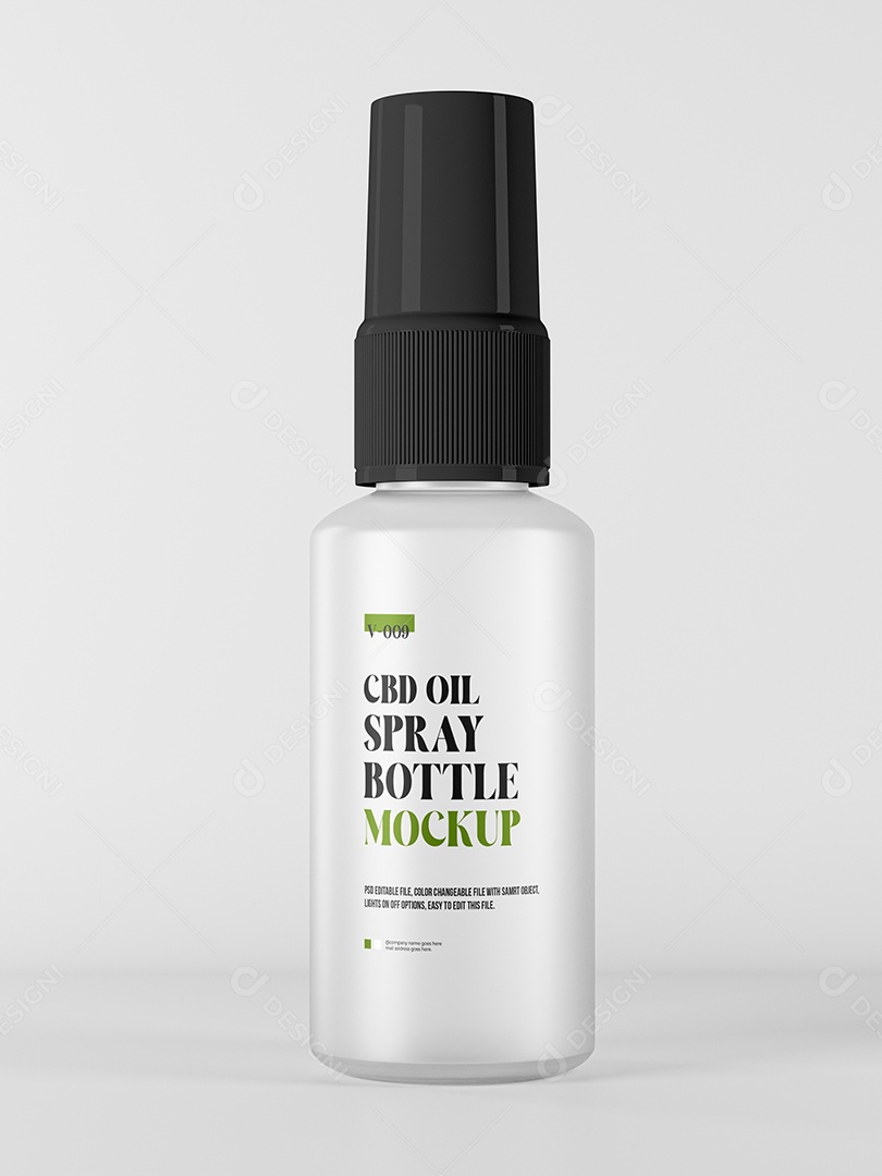 Mockup Frasco Burrifador PSD Editável