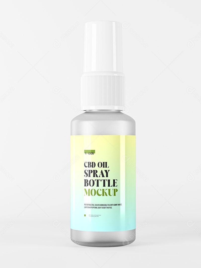 Mockup Frasco Burrifador PSD Editável