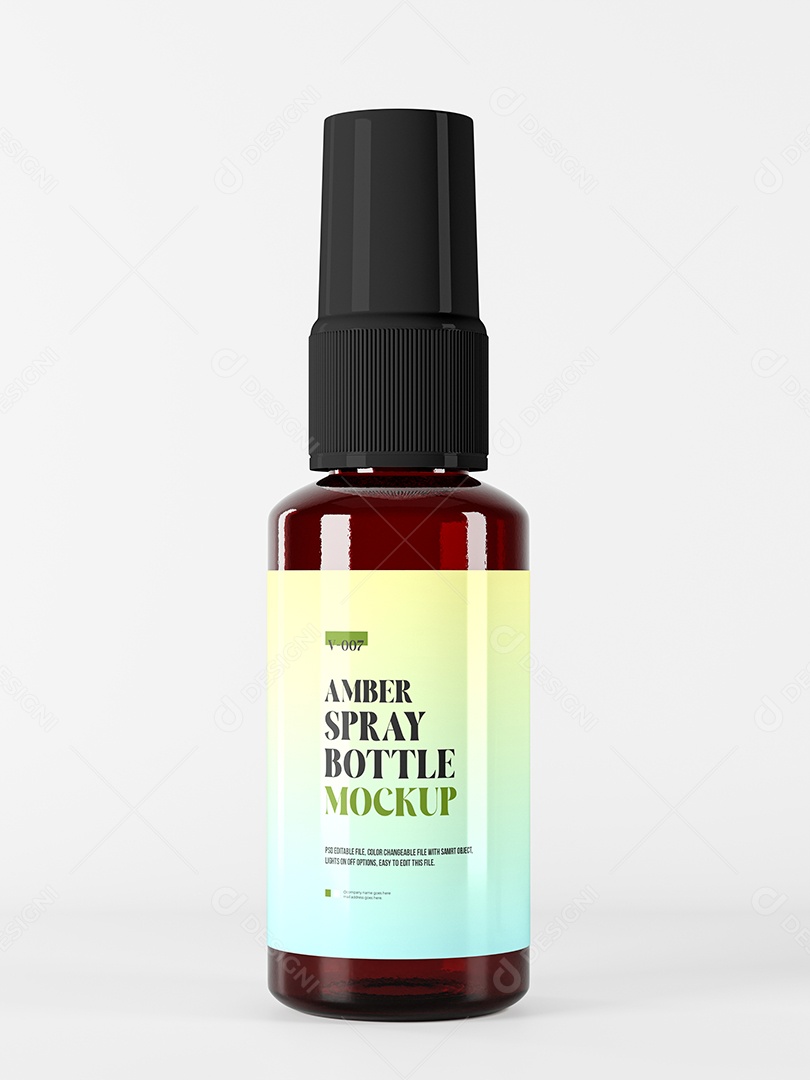 Mockup Frasco Burrifador PSD Editável