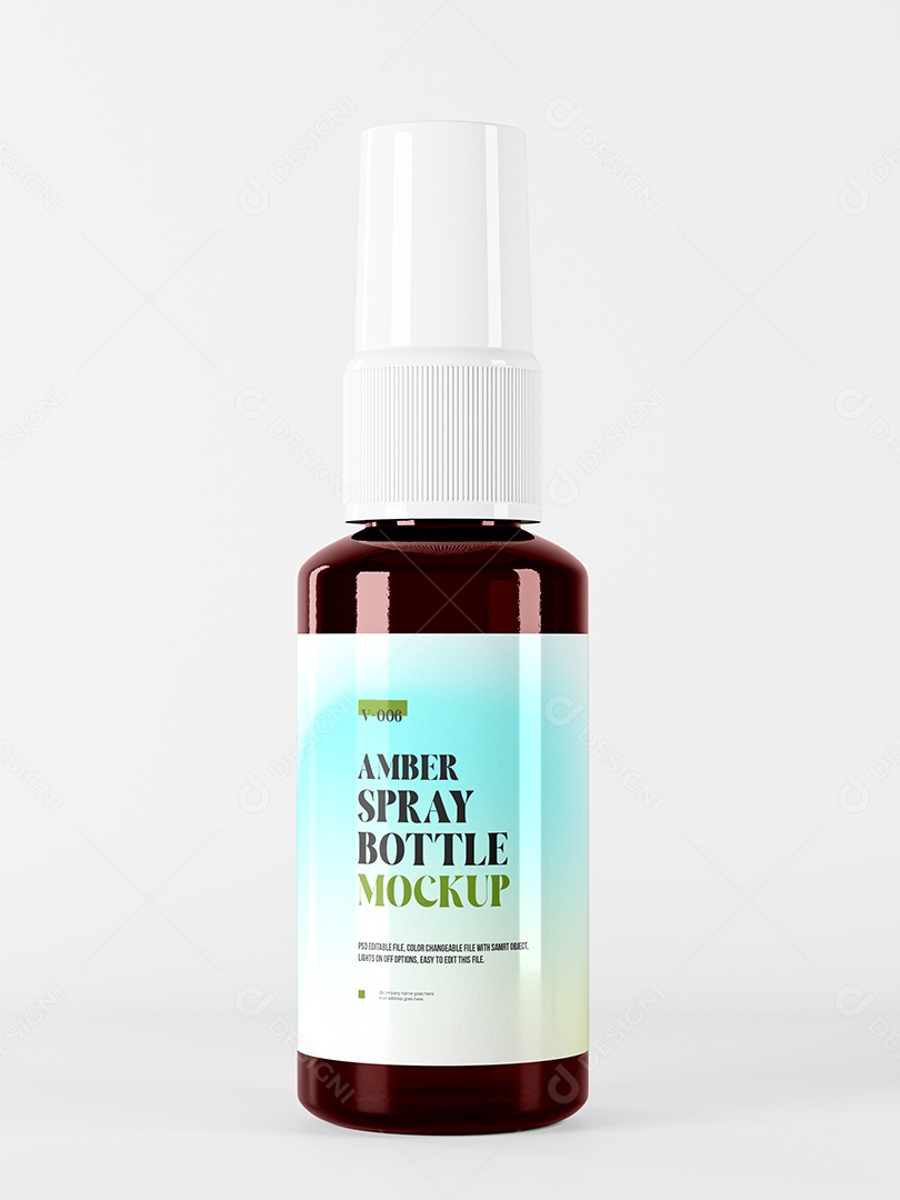 Mockup Frasco Burrifador PSD Editável