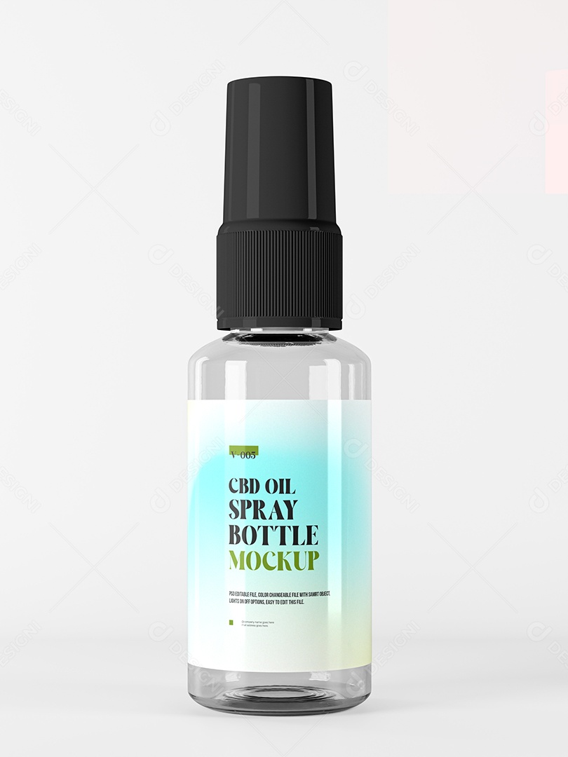 Mockup Frasco Burrifador PSD Editável