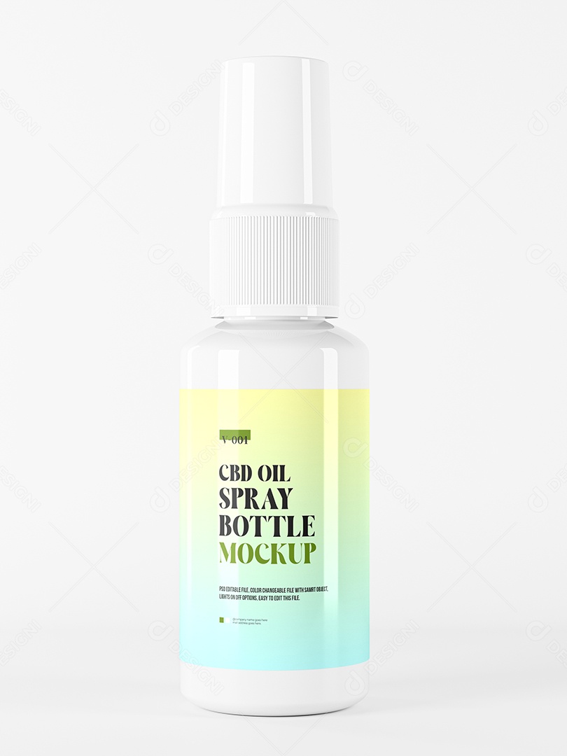 Mockup Frasco Burrifador PSD Editável