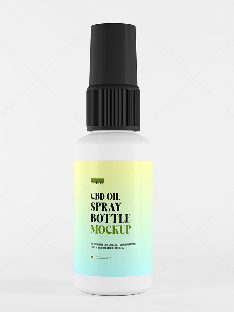 Mockup Frasco Burrifador PSD Editável