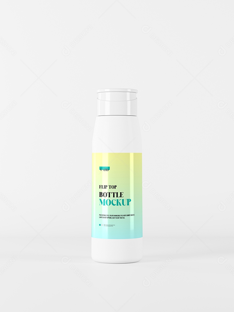 Litro de Vidro Mockup PSD Editável