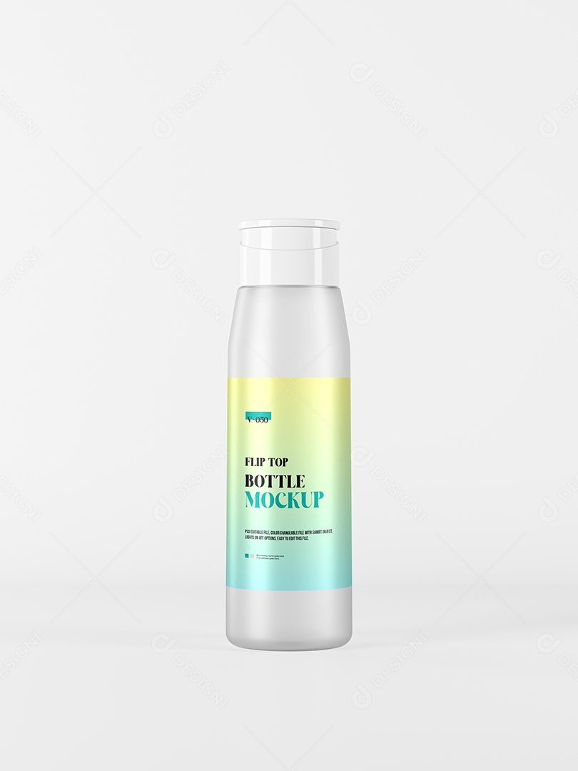 Litro de Vidro Mockup PSD Editável