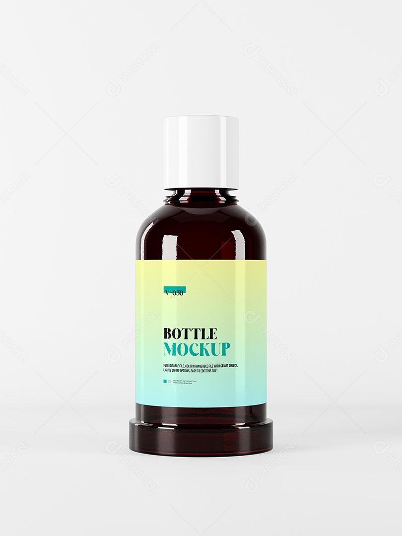 Pote de Vidro Mockup PSD Editável