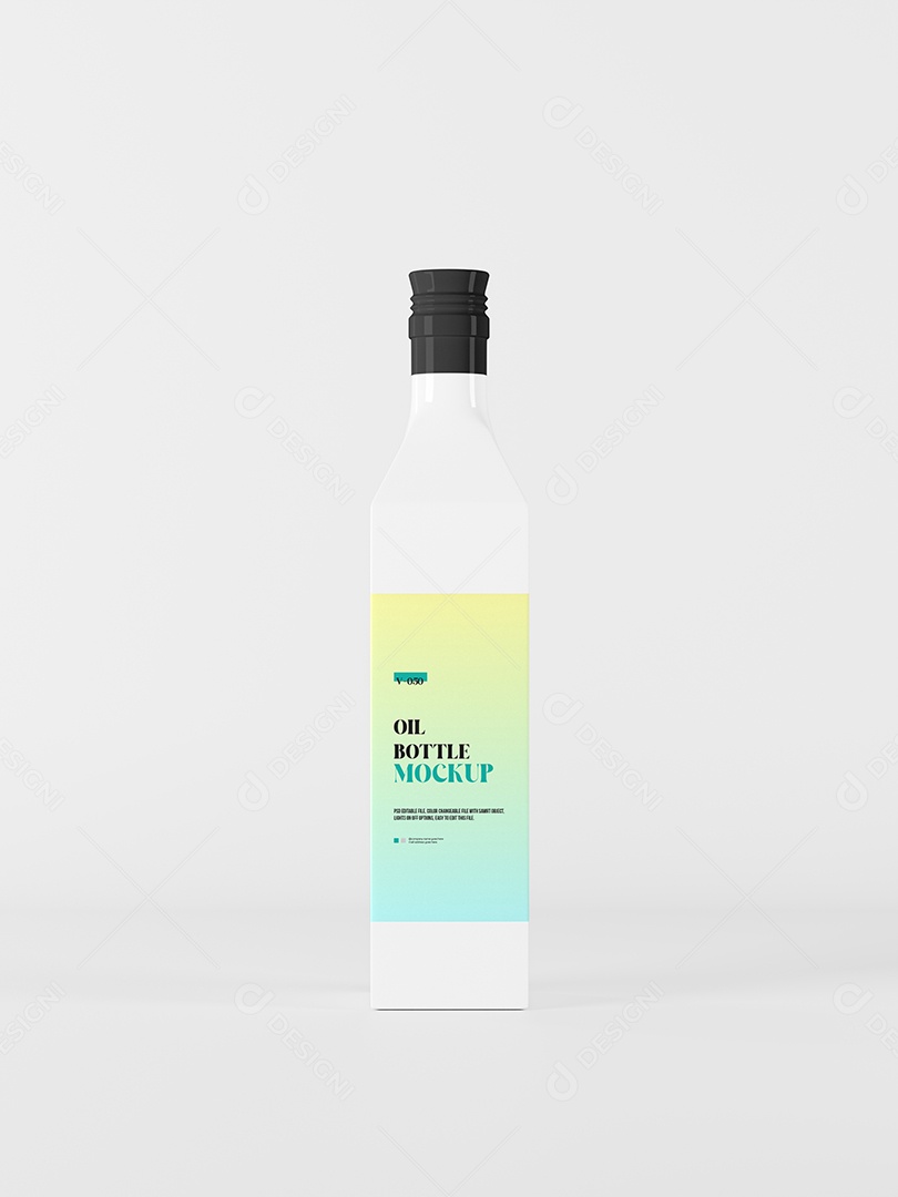 Litro de Vidro Mockup PSD Editável