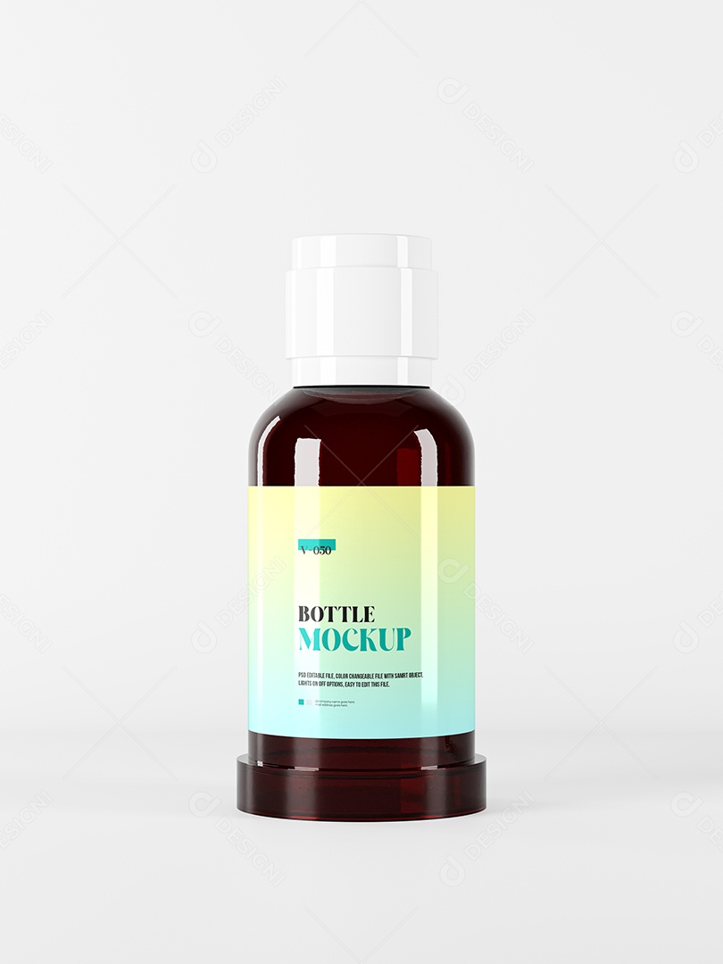 Pote de Vidro Mockup PSD Editável