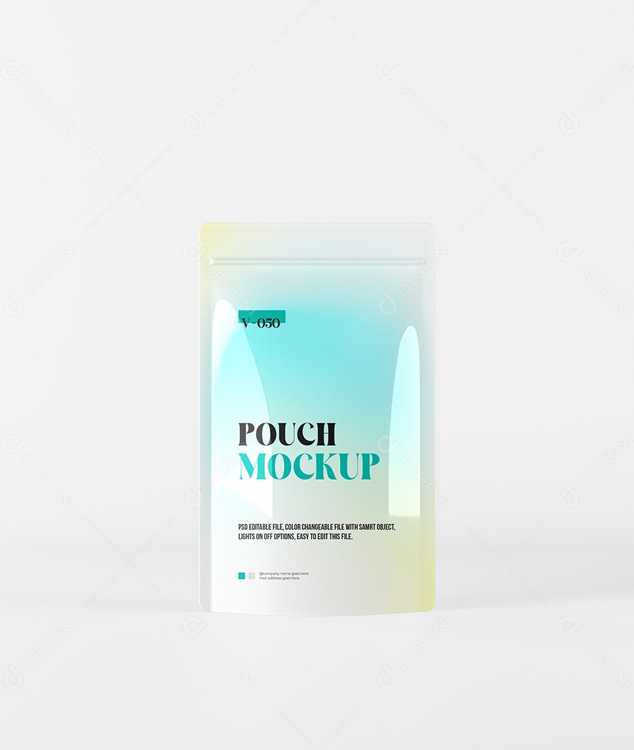 Sachê Mockup PSD Editável