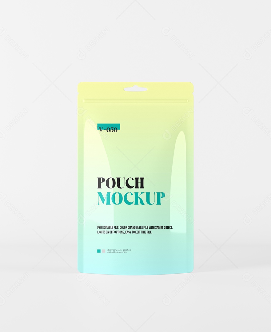 Sachê Mockup PSD Editável