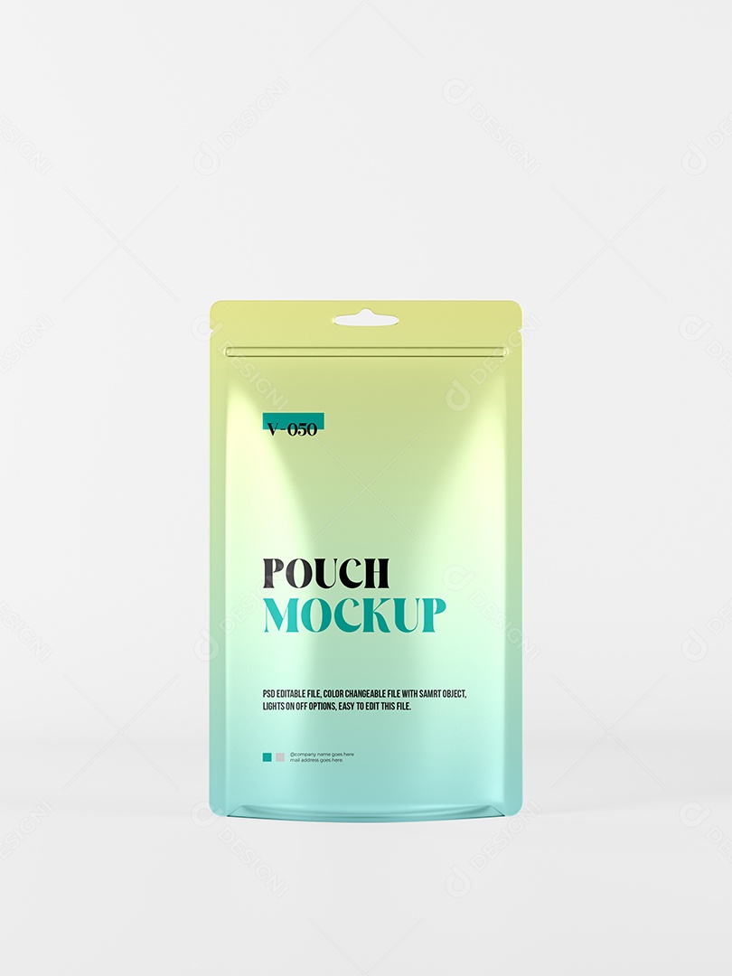Sachê Mockup PSD Editável