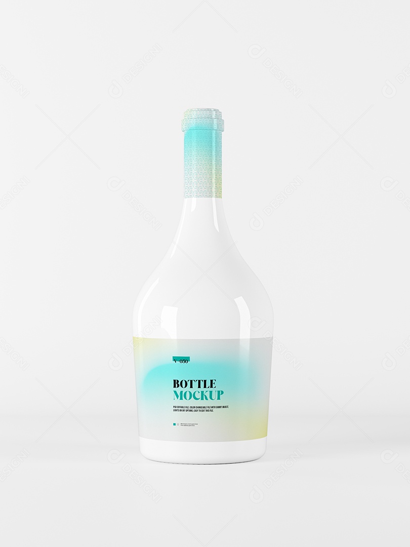 Litro de Vidro Mockup