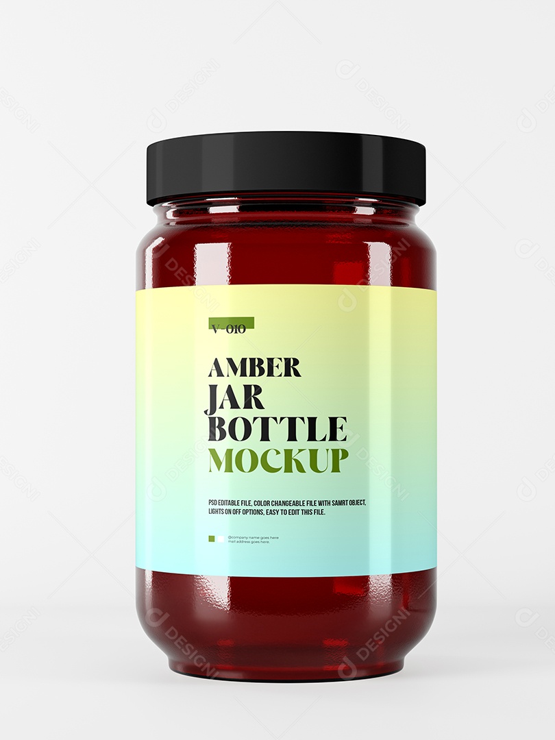 Pote de Mel PSD Editável Mockup