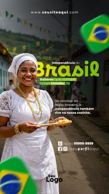 Story Dia da Independência do Brasil 07 de Setembro Social Media PSD Editável