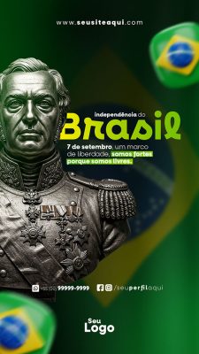 Story Dia da Independência do Brasil 07 de Setembro Social Media PSD Editável
