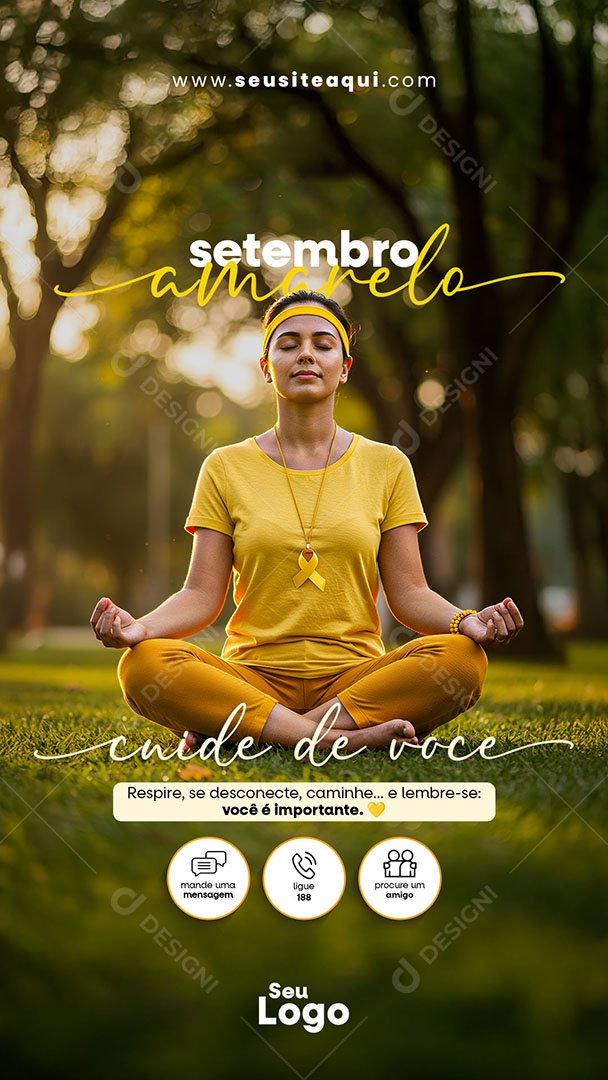 Story Setembro Amarelo Voçê É Imporyante Social Media PSD Editável