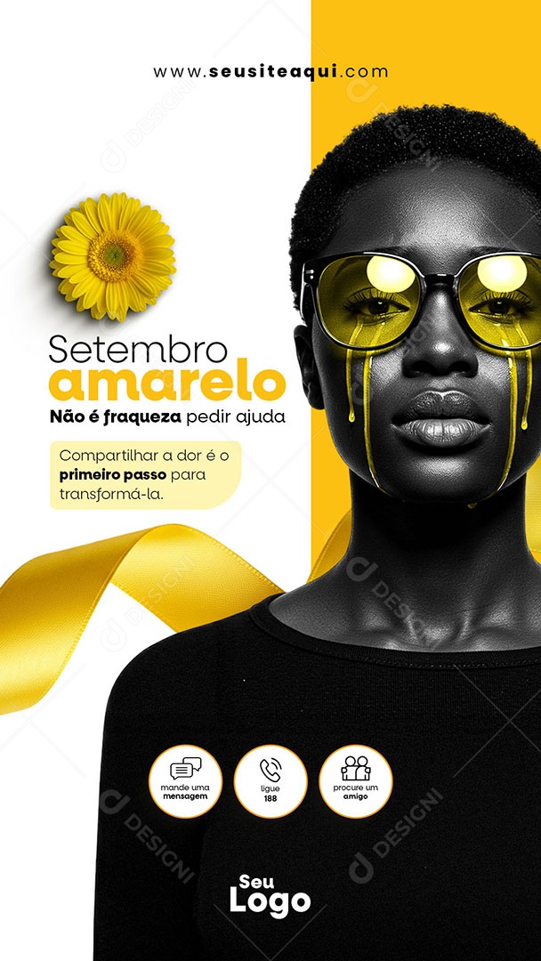 Store Setembro Amarelo Não É Fraqueza Social Media PSD Editável