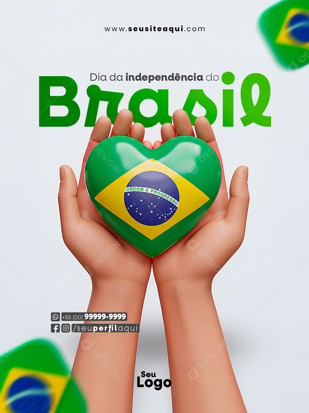 Dia da Independência do Brasil 07 de Setembro Social Media PSD Editável