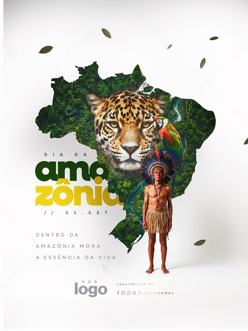Dia da Amazônia 05 de Setembro Social Media PSD Editável