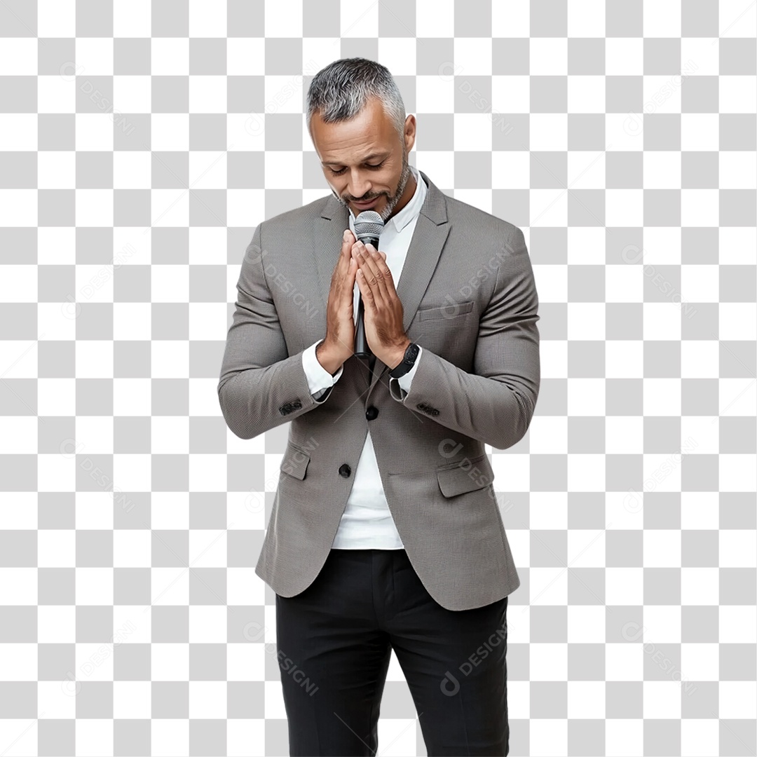 Foto Homem Orando PNG Transparente