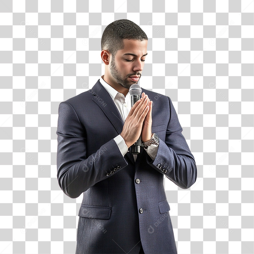Foto Homem Orando PNG Transparente