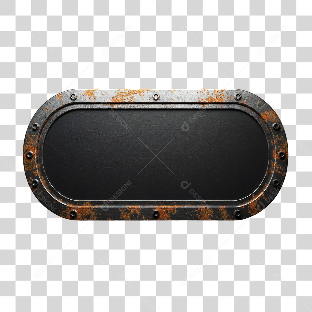 Placa de Metal PNG Transparente