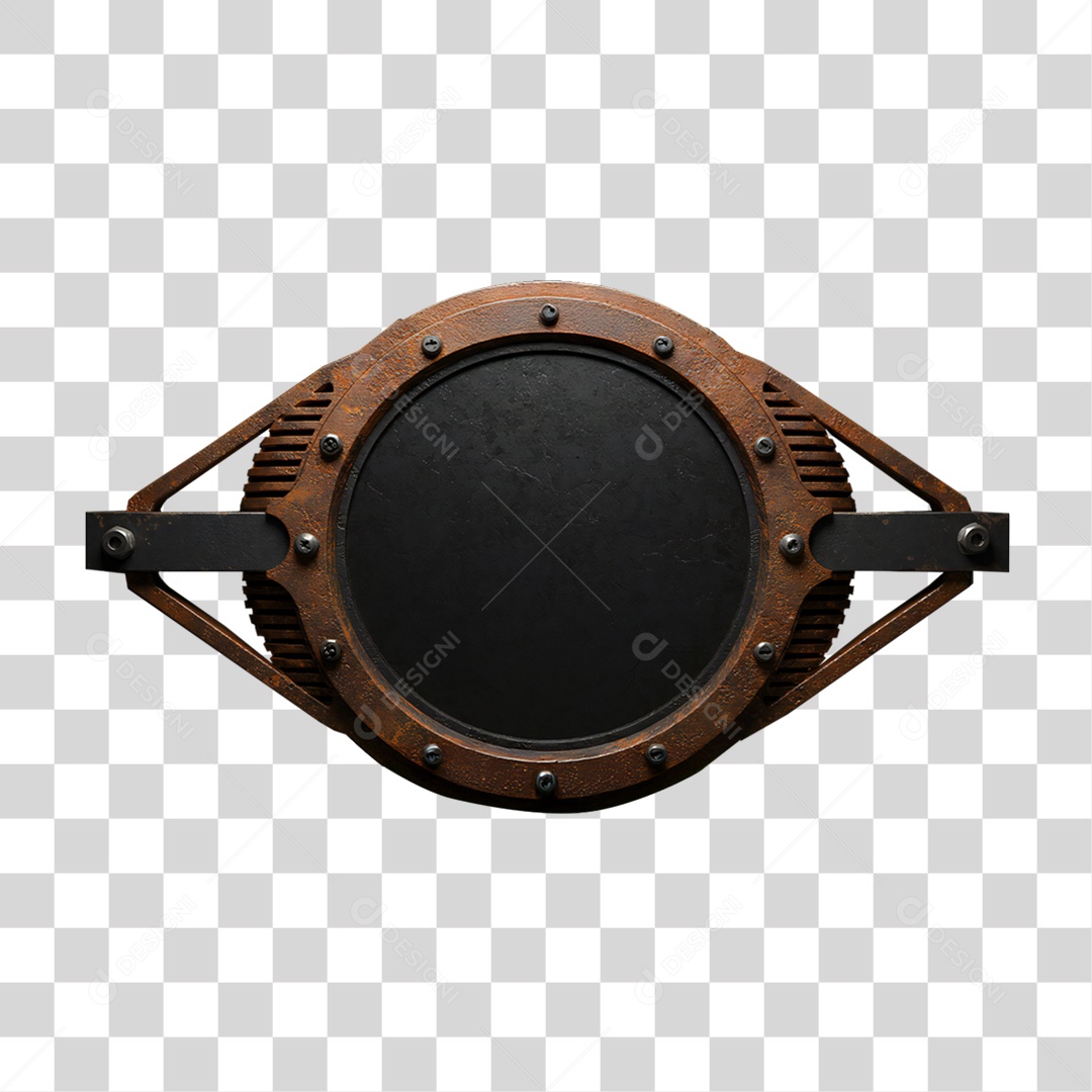 Placa de Metal PNG Transparente