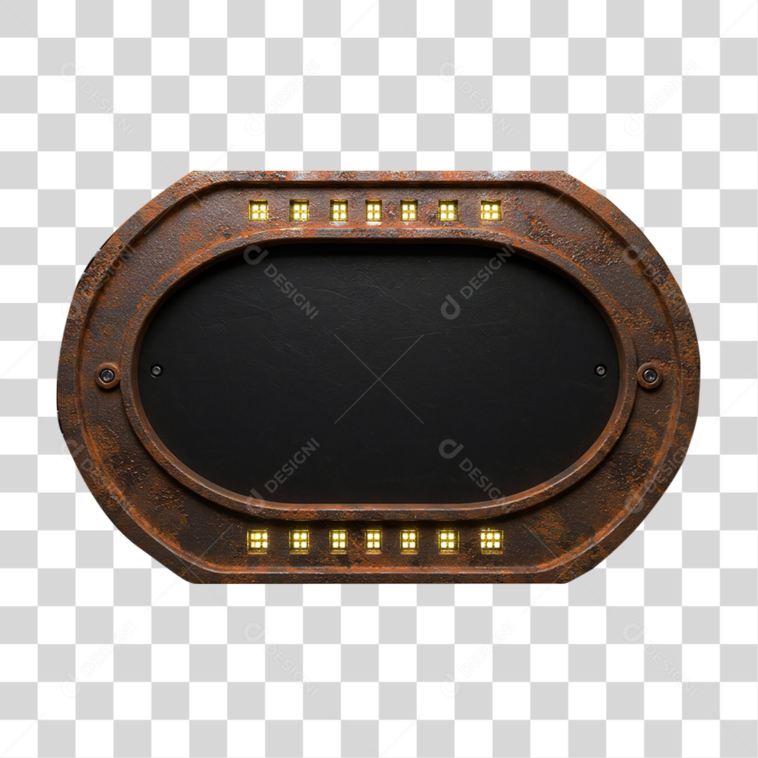 Placa de Metal PNG Transparente