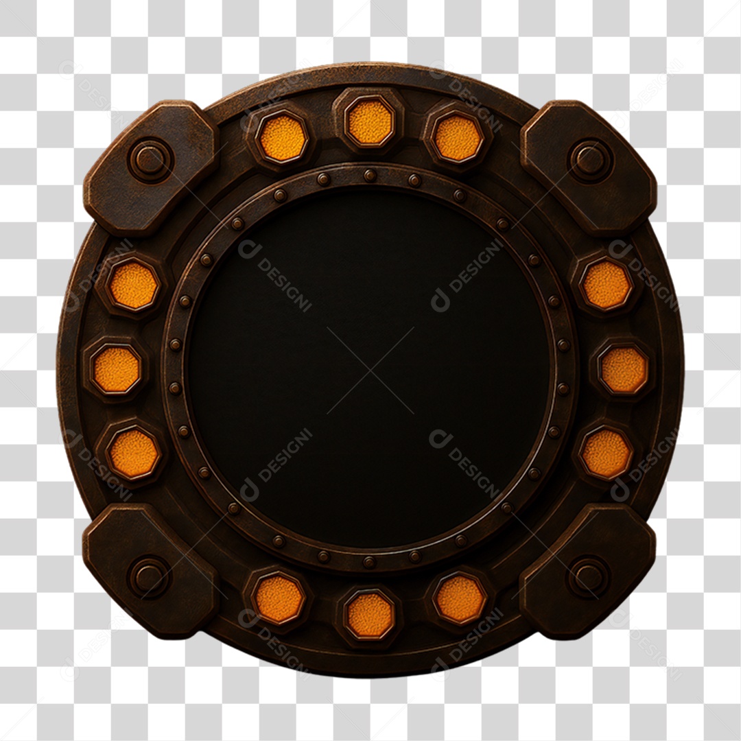 Placa de Metal PNG Transparente