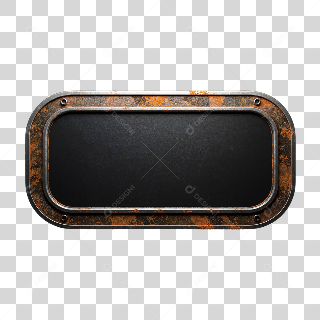 Placa de Metal PNG Transparente