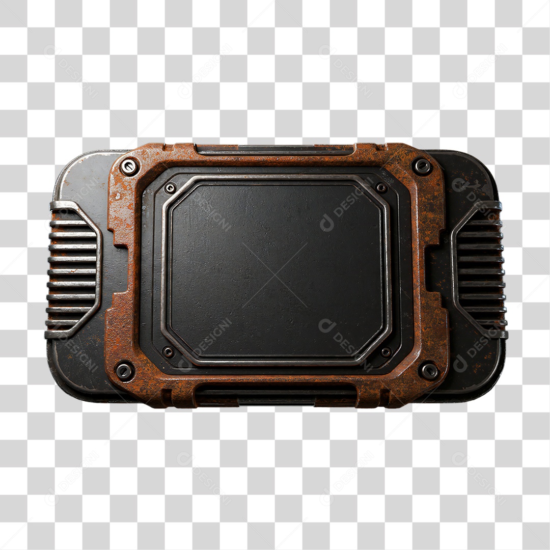 Placa de Metal PNG Transparente