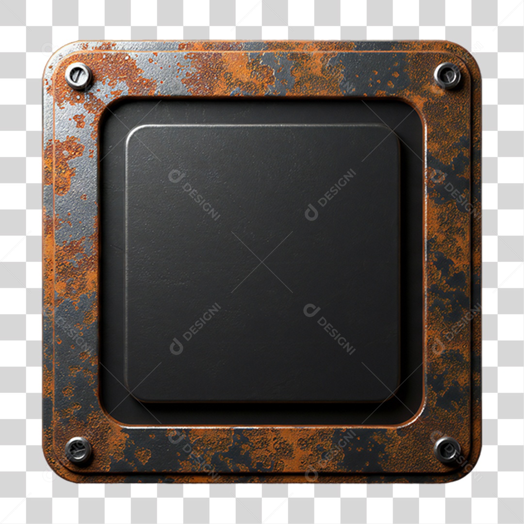 Placa de Metal PNG Transparente