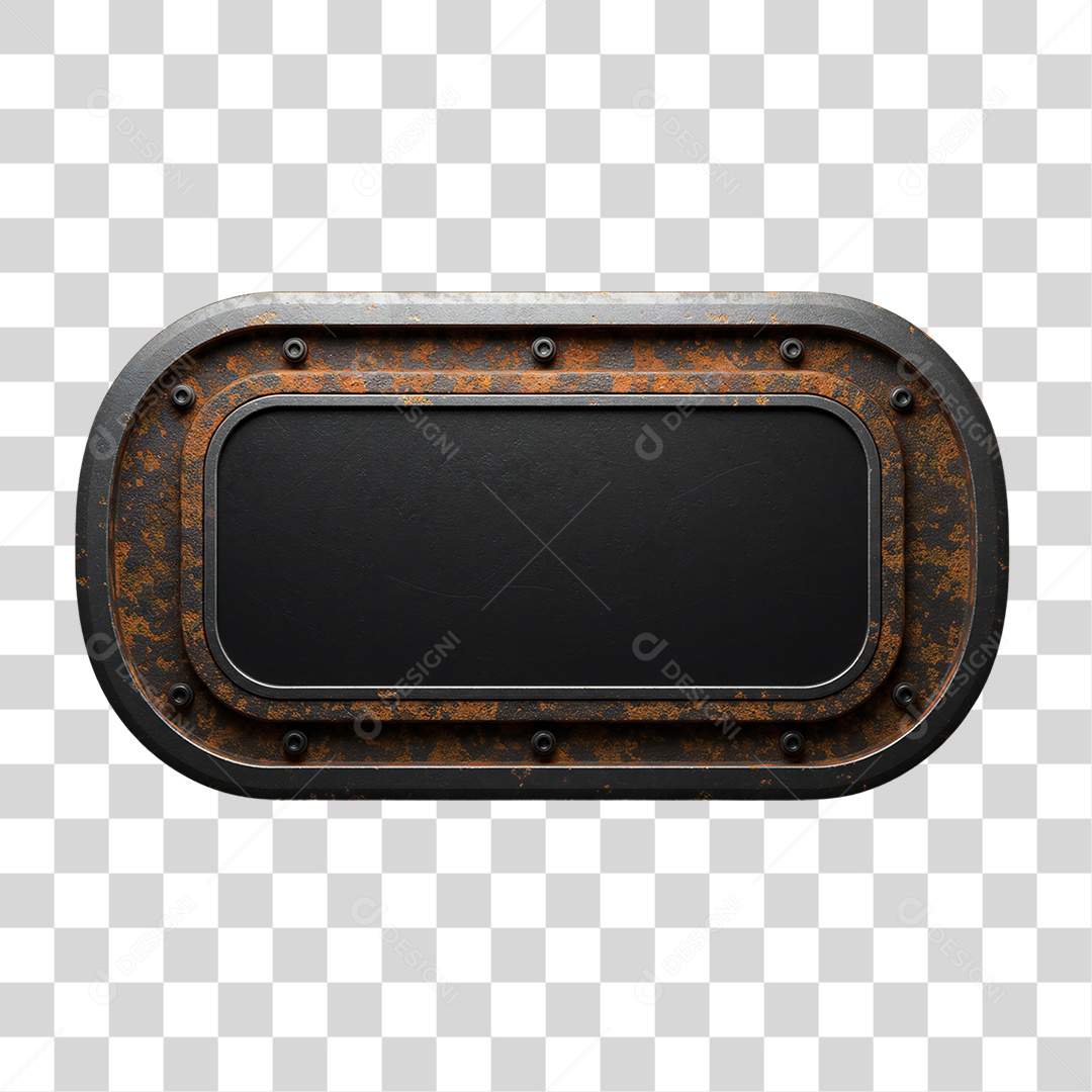 Placa de Metal PNG Transparente