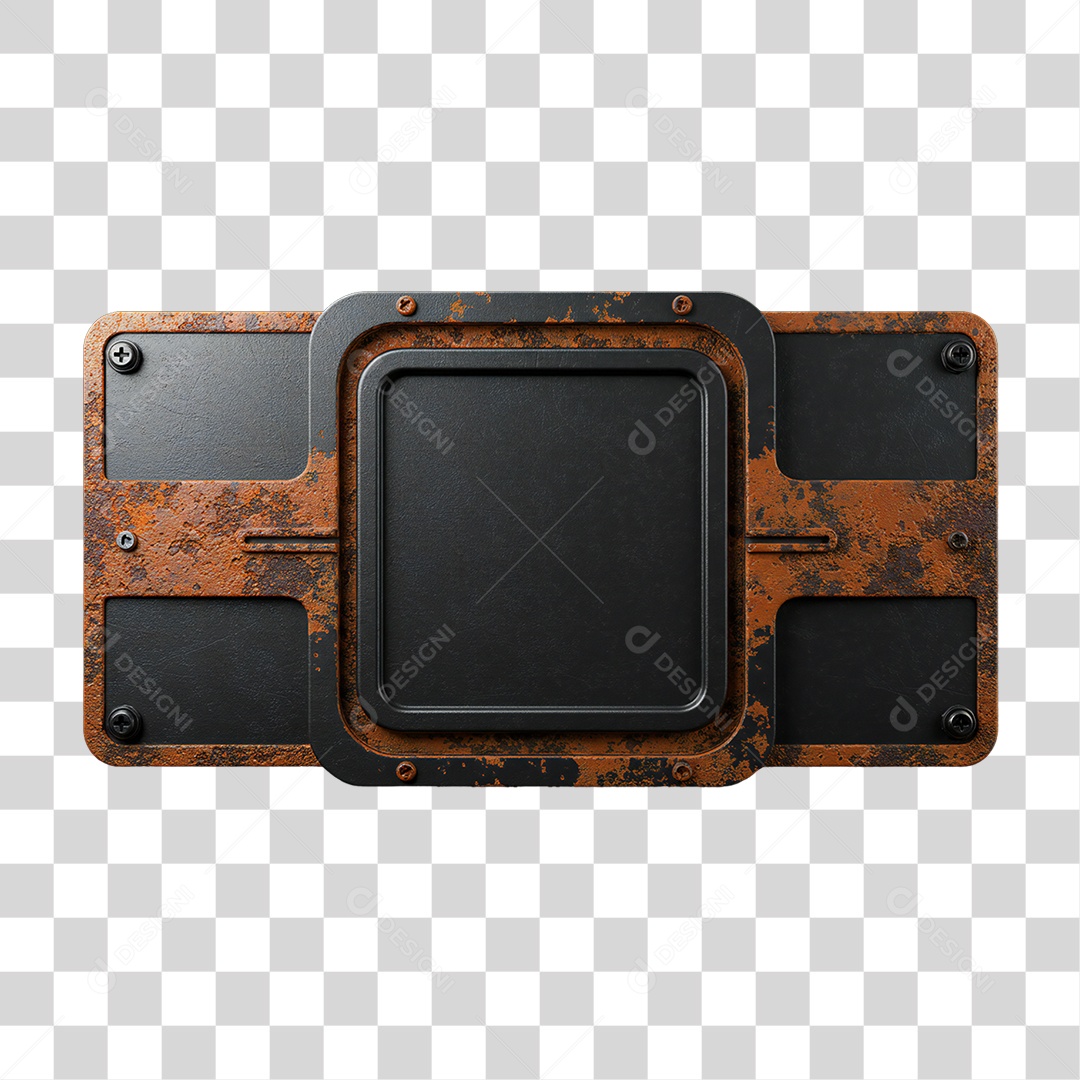 Placa de Metal PNG Transparente