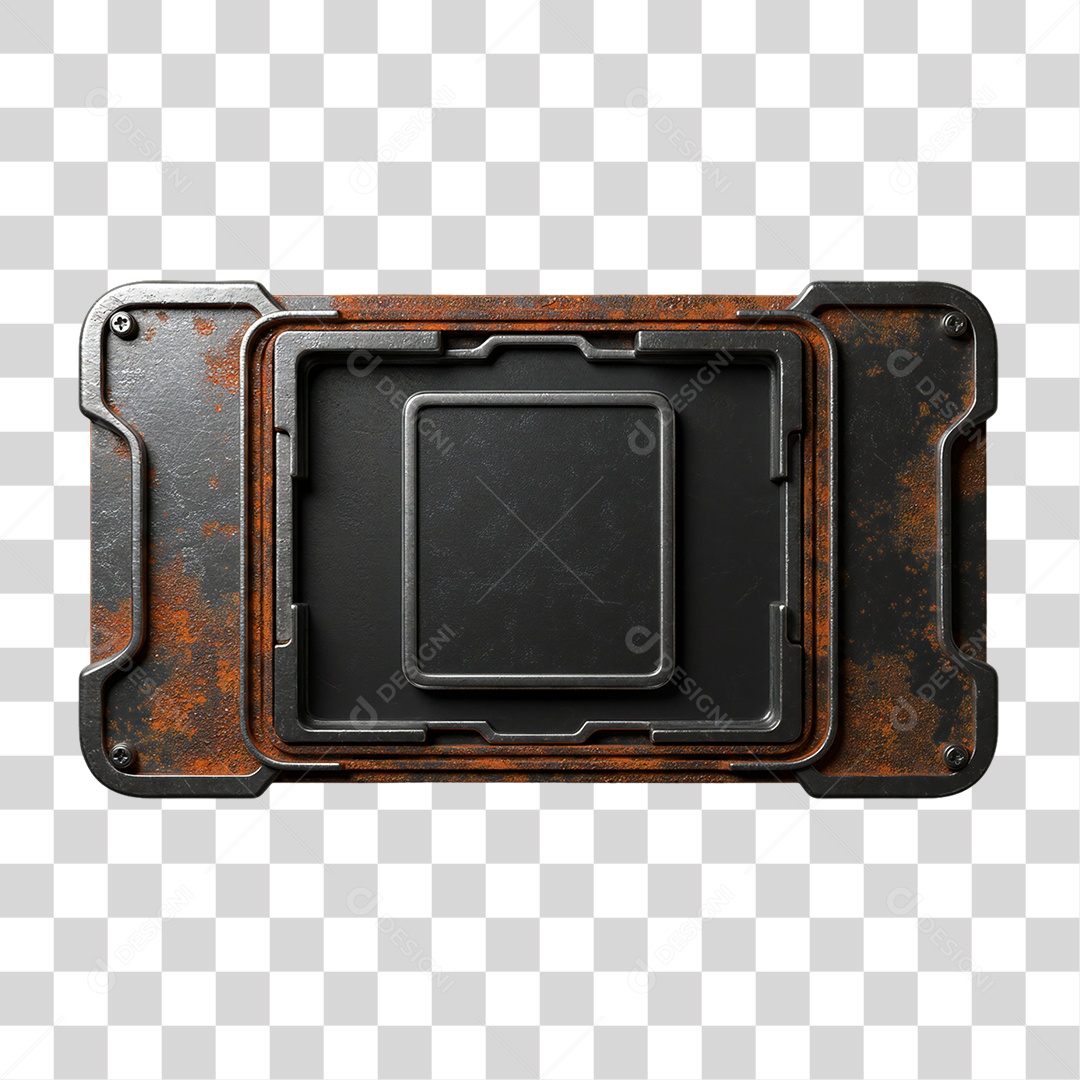 Placa de Metal PNG Transparente