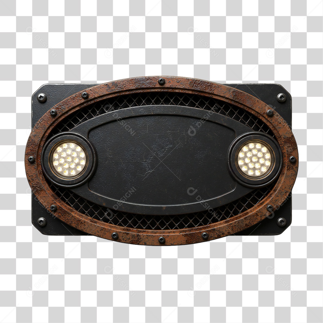 Placa de Metal PNG Transparente