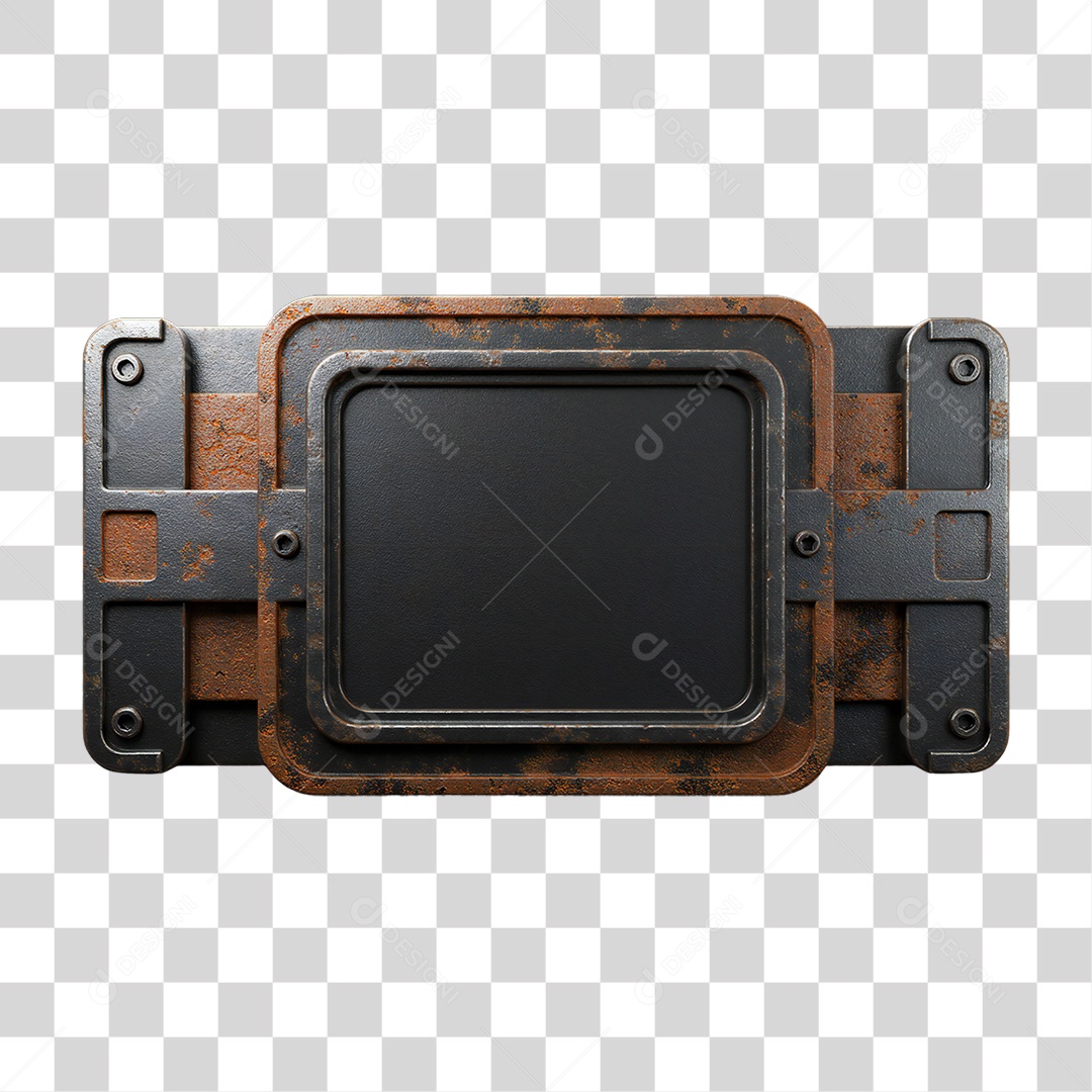 Placa de Metal PNG Transparente