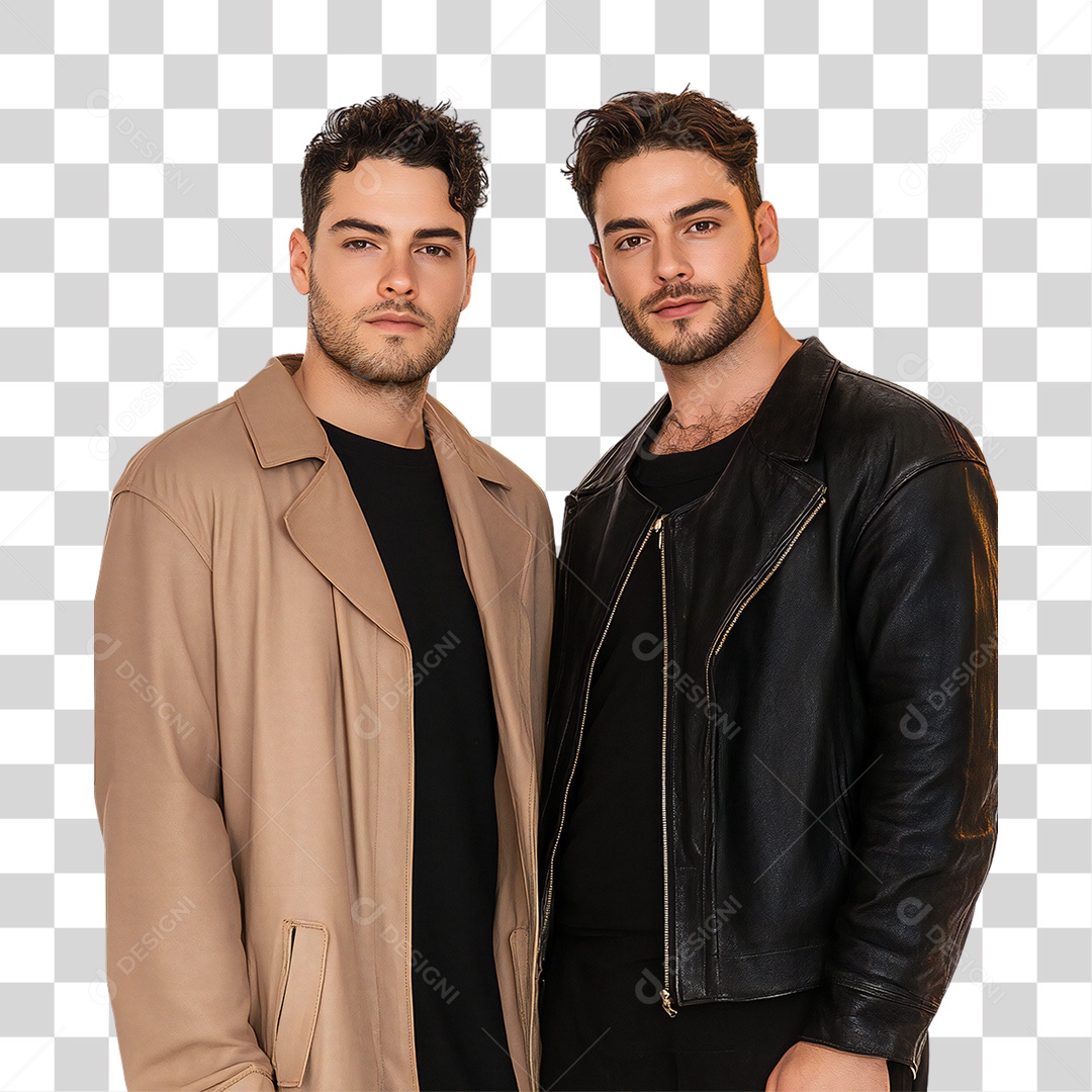 Modelos Foto Dupla de Artistas PNG Transparente