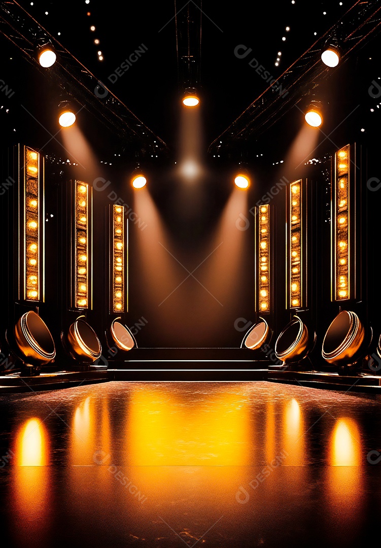 Retrato futurista de cenário de luz