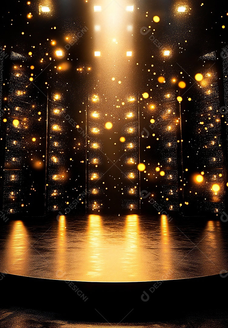 Retrato futurista de cenário de luz