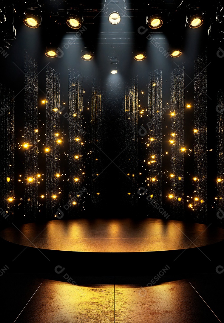 Retrato futurista de cenário de luz