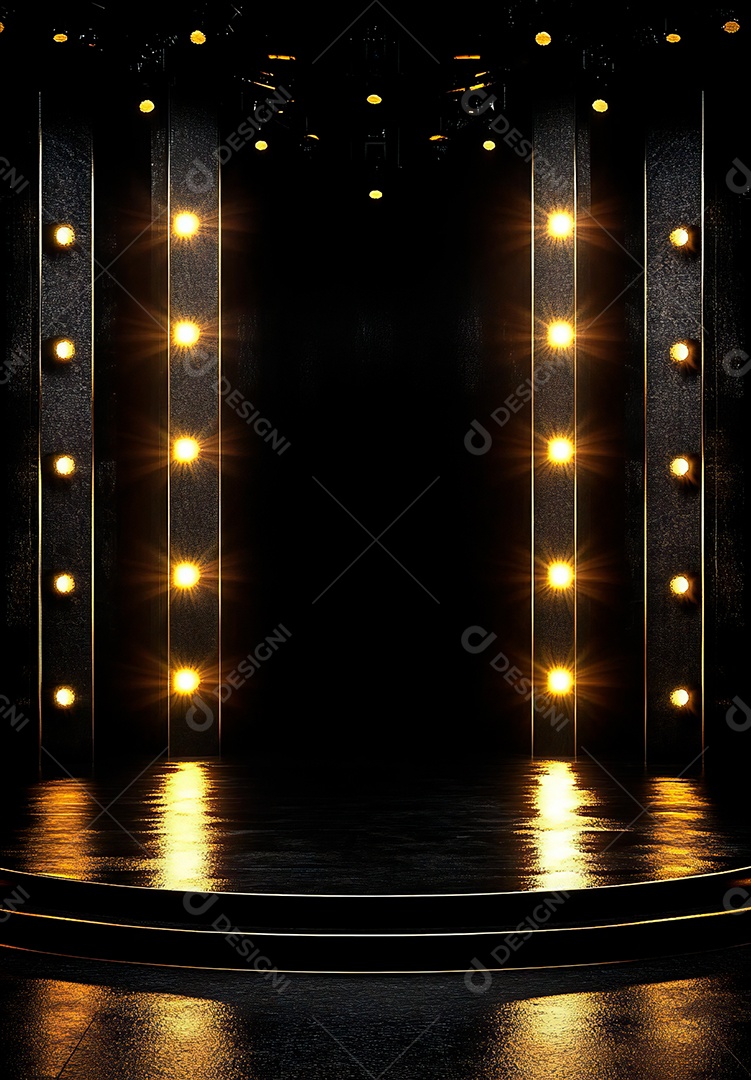 Retrato futurista de cenário de luz