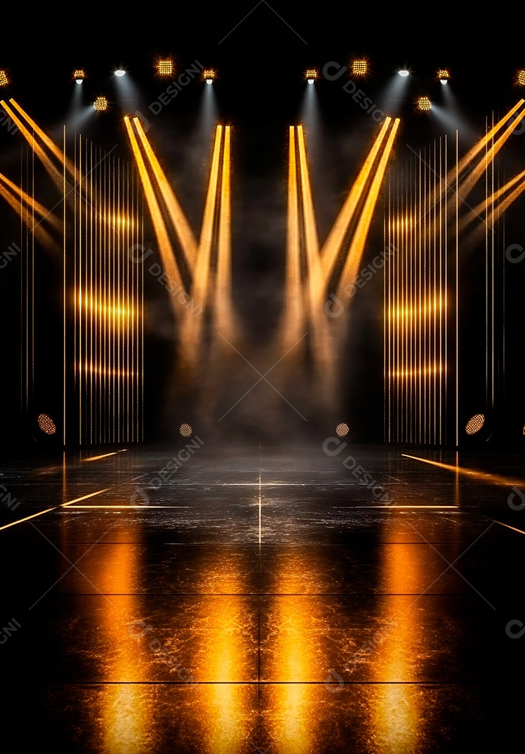 Retrato futurista de cenário de luz